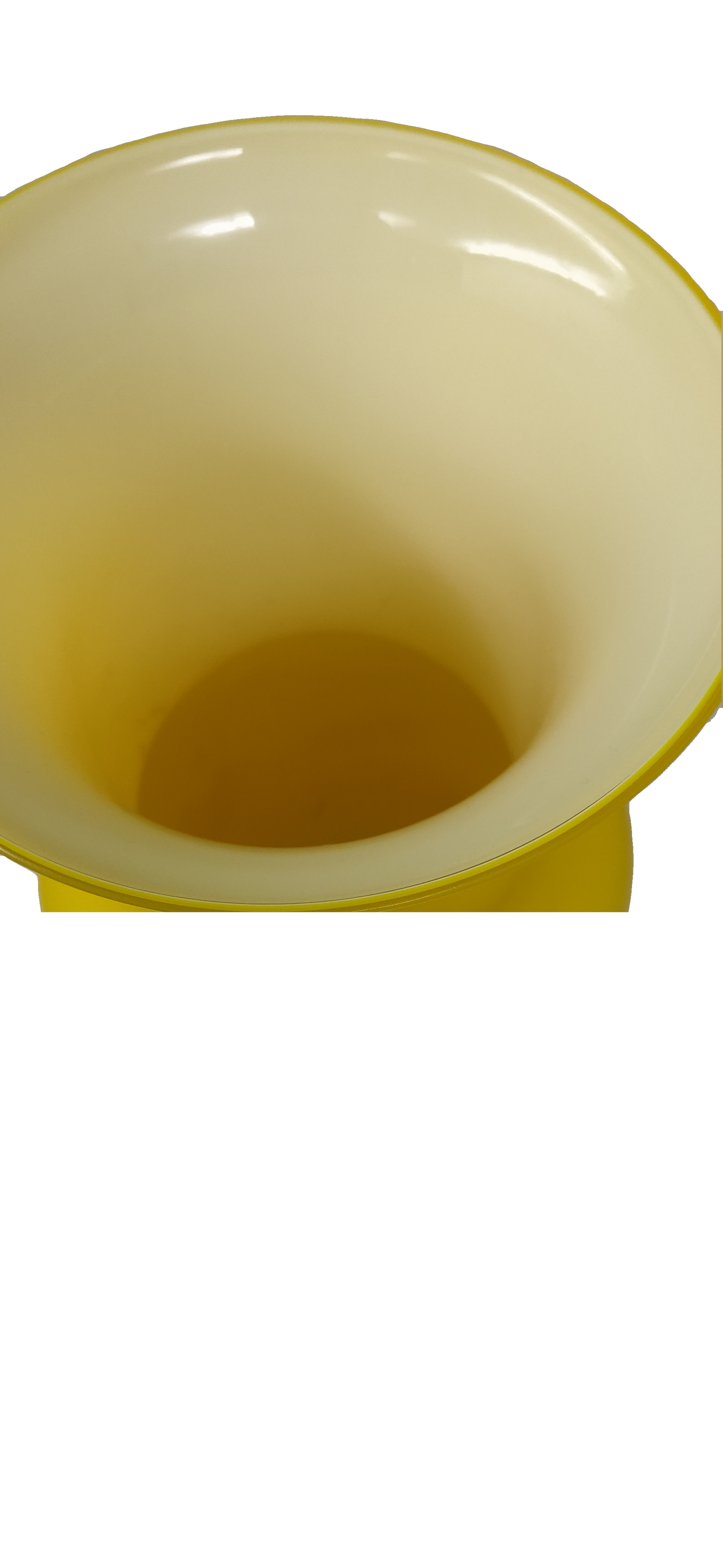 Vaso vetro giallo canarino Murano