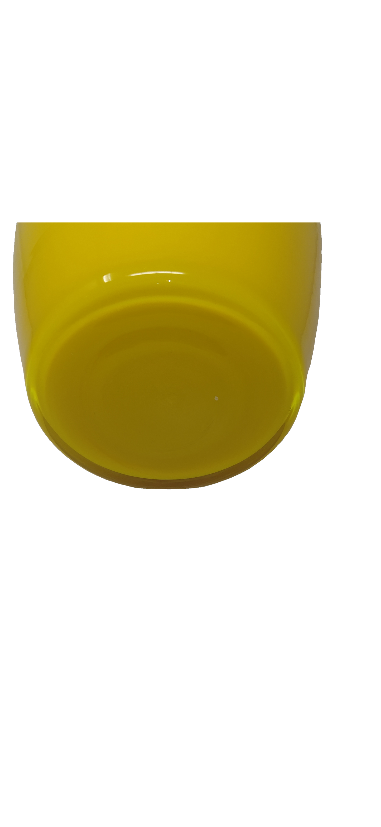 Vaso vetro giallo canarino Murano