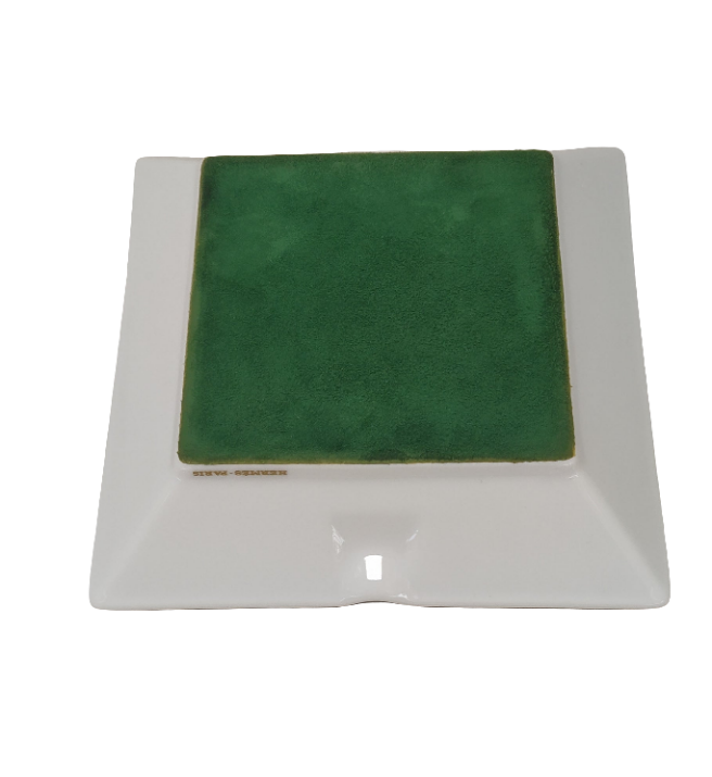 Hermes-paris Posacenere Ceramica Quadrato 15,5cm Coppia Tucani