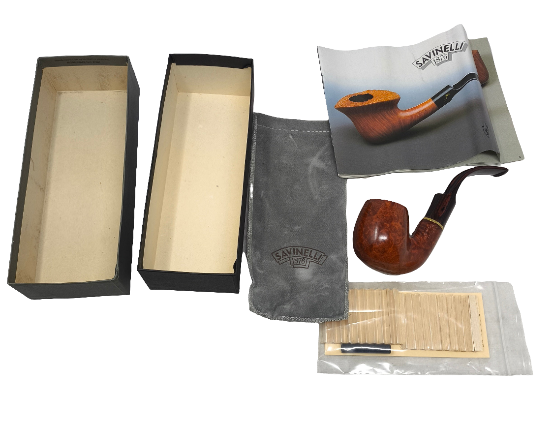 Savinelli Pipa Bruna 614 Con Confezione, Manuale E Filtri