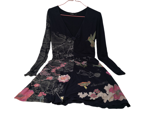 Desigual Abito Blu Fiori S