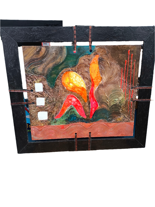 Quadro Moderno 90x80 Stupendo Fatto Da Una Nostra Cliente