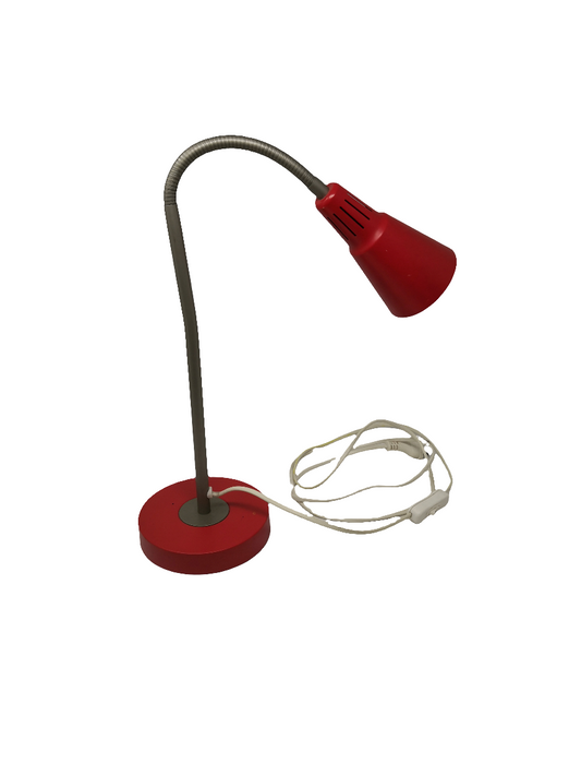 _ikea Lampada Da Tavolo Rossa Snodata Vintage