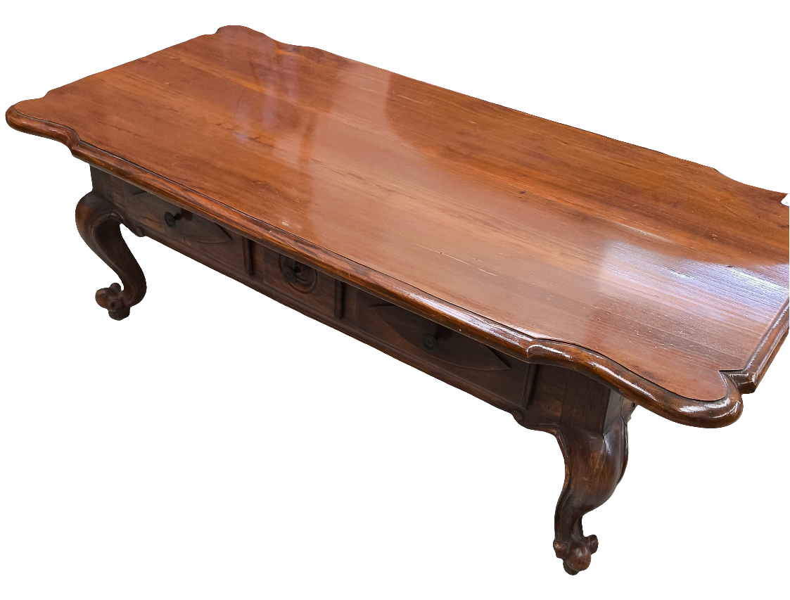 Tavolino Classico Basso Restaurato Lxpxh 136x62x44
