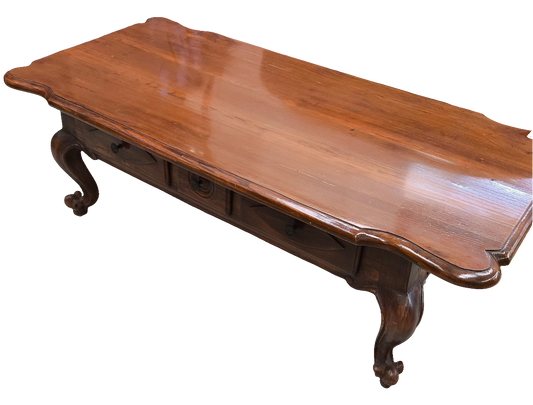 Tavolino Classico Basso Restaurato Lxpxh 136x62x44