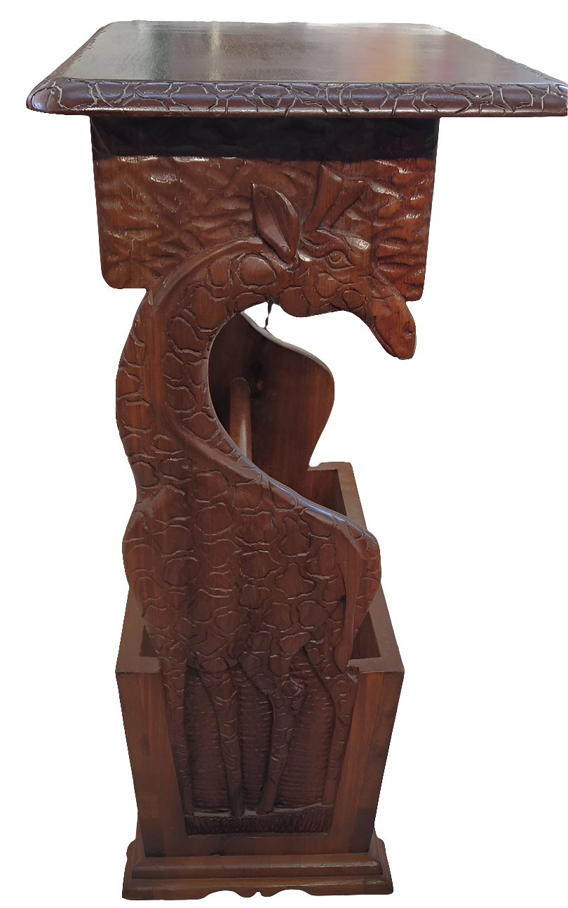 Tavolino Legno Massello Giraffe Lxpxh 60x40x80