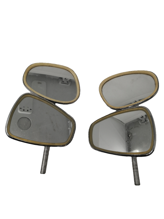 Coppia Specchietti Doppi Vespa/lambretta Senza Supporti