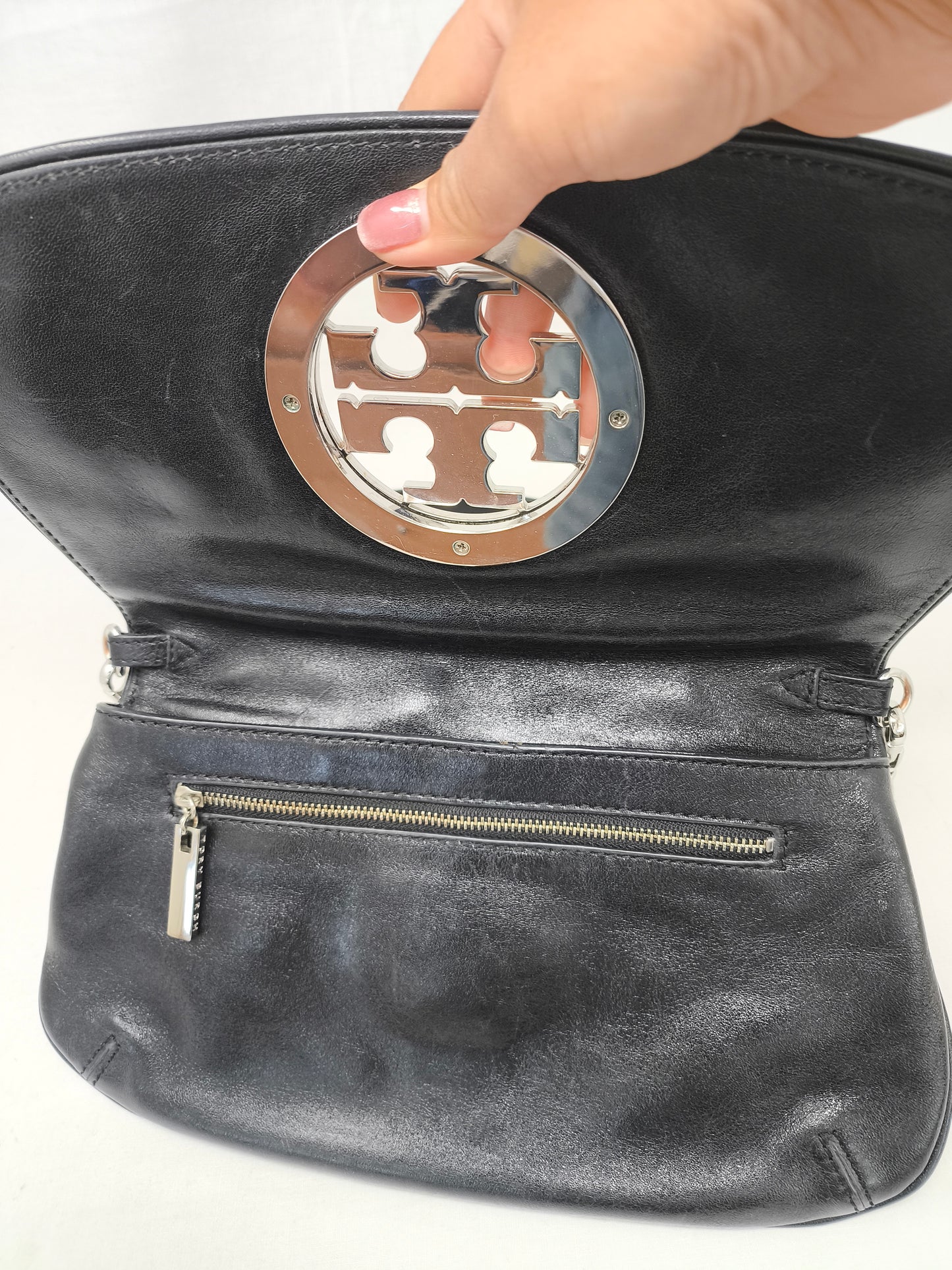 Tory Burch Borsa A Tracolla A Catene In Pelle Nera