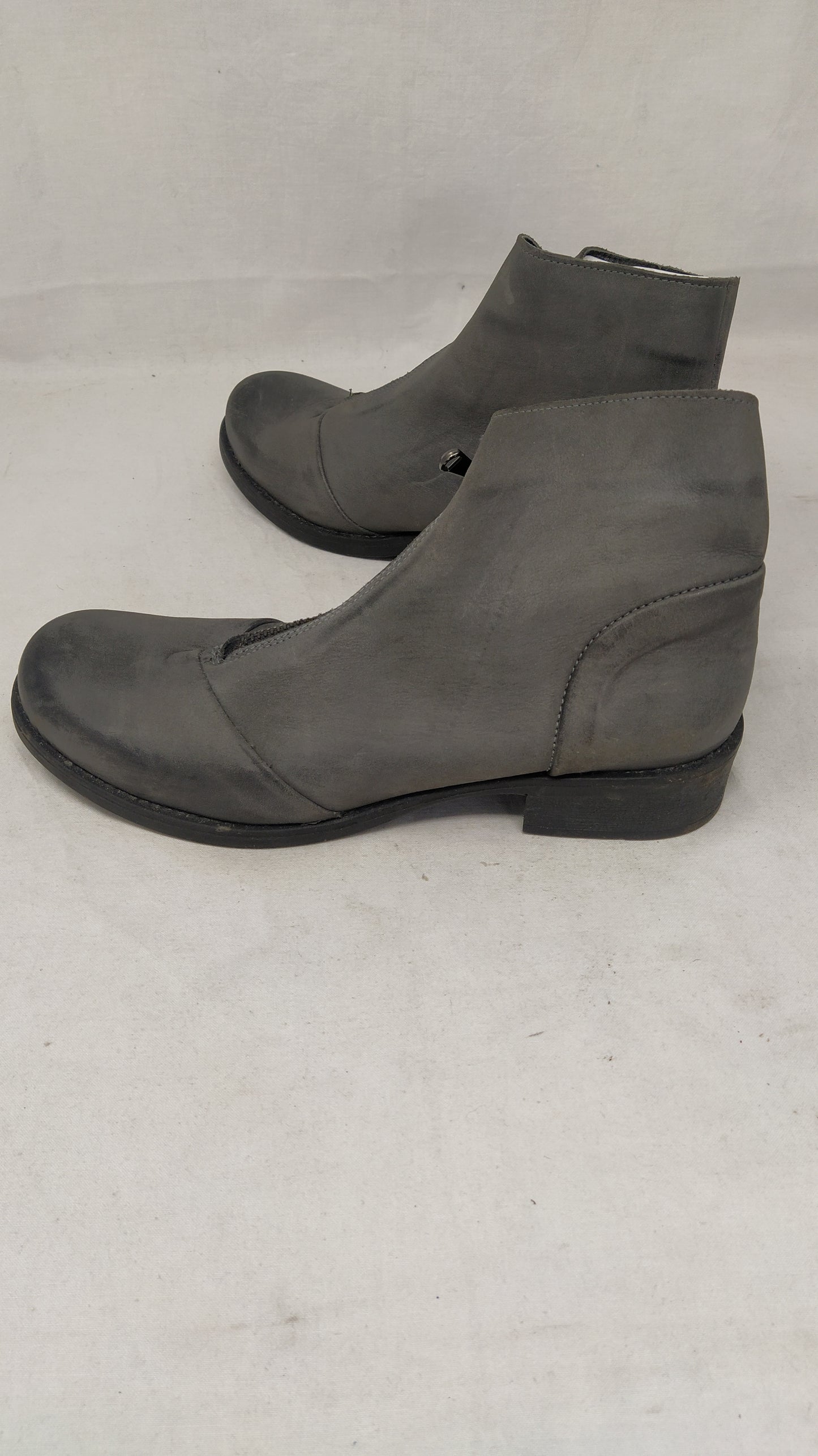 Stivaletti In Pelle Grigi 41