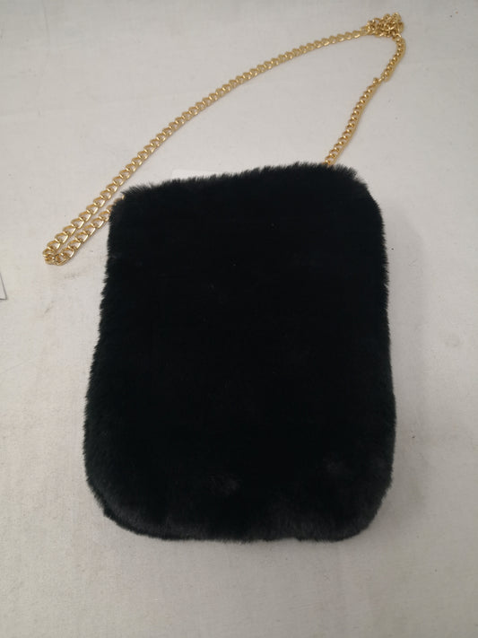 Borsa A Tracolla Nera Pelo