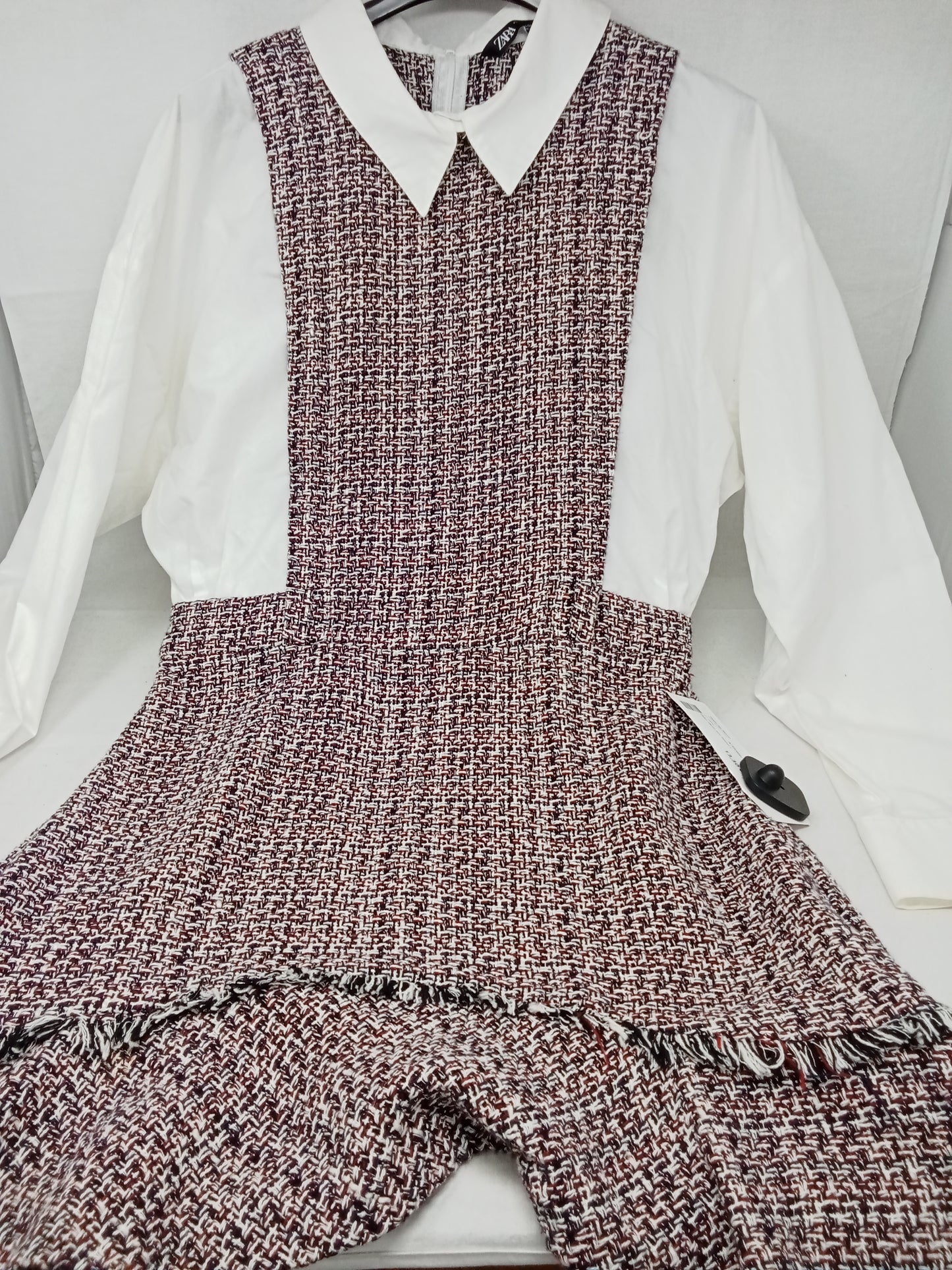 Zara Abito Bco Rosso L
