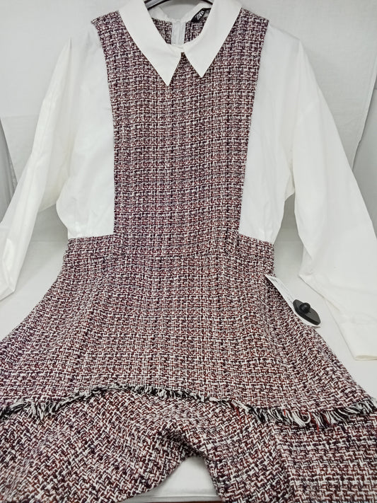 Zara Abito Bco Rosso L