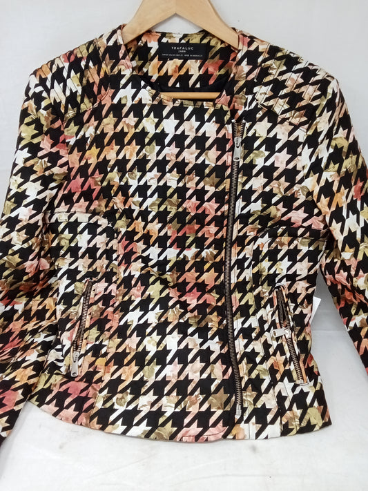 Zara Giubbottino Nero Verde M