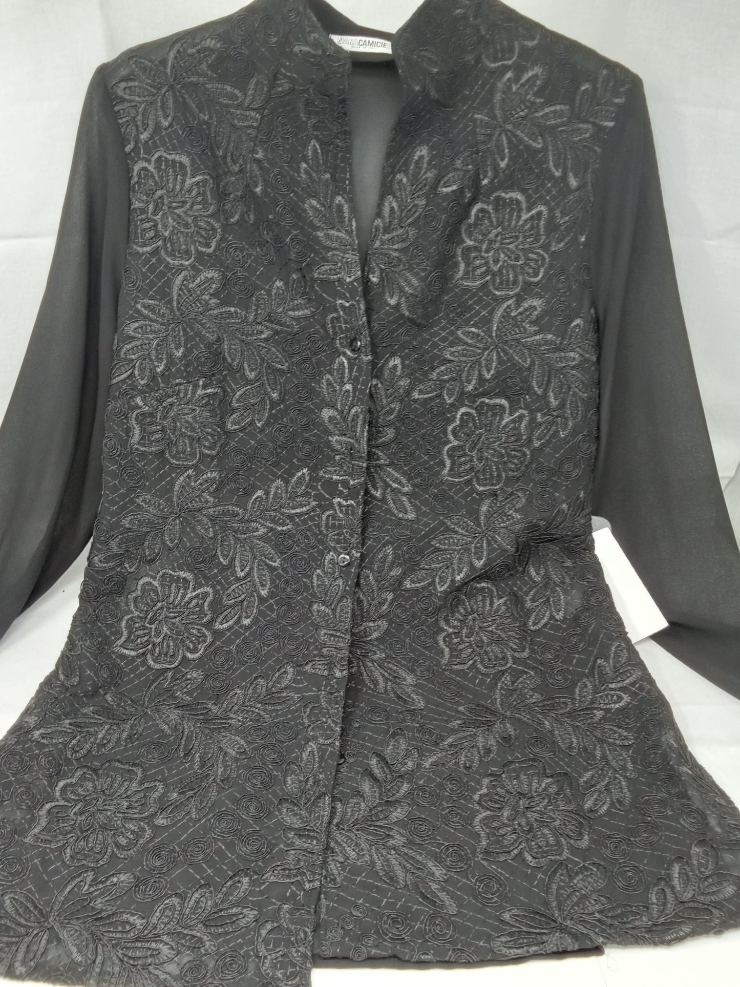 Naracamicie Camicia Tulle Ricamo Tg 1