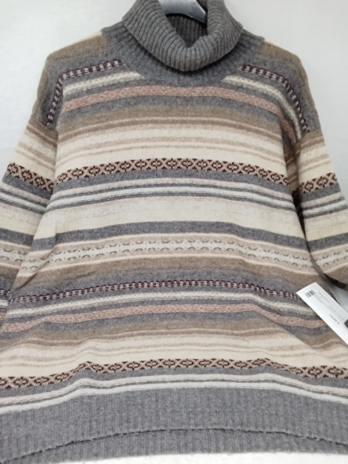 Benetton Maglione Dolce Vita Grigio Beige Marr L