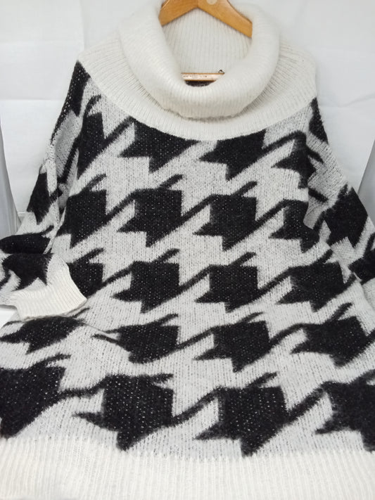 Ragno Maglione Dolce Vita Nero Bco Xl