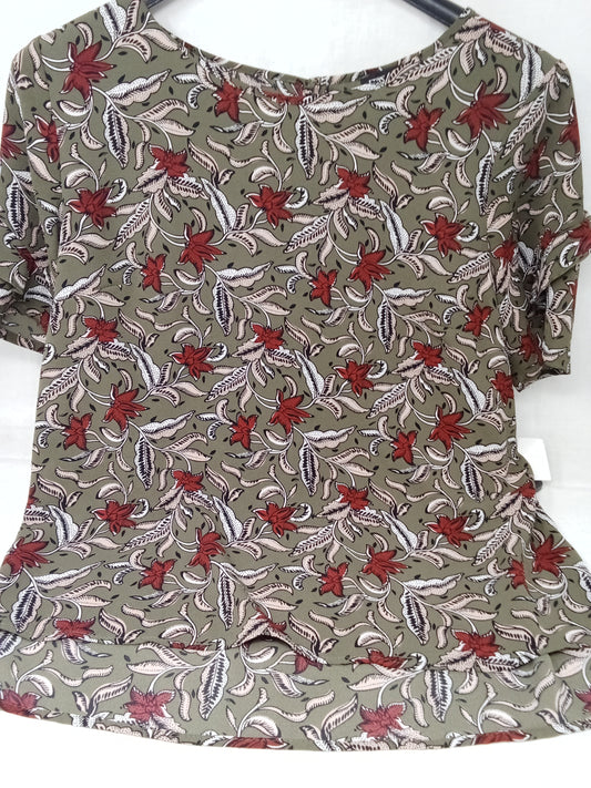 Motivi Camicia Tulle Verde Fiori M
