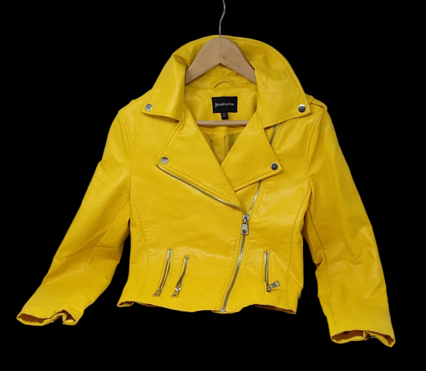 Stradivarus Giacca Ecopelle Gialla S