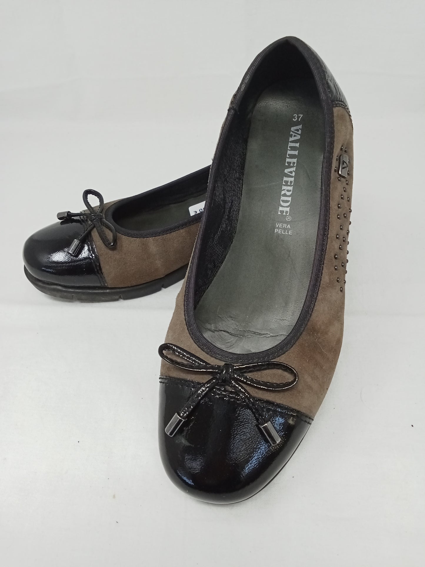 Valleverde Ballerina Tortora Nera Fiocco 37