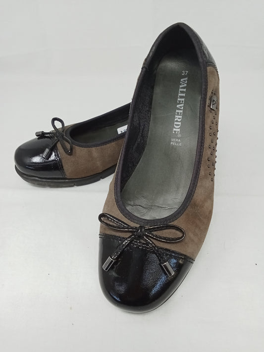 Valleverde Ballerina Tortora Nera Fiocco 37