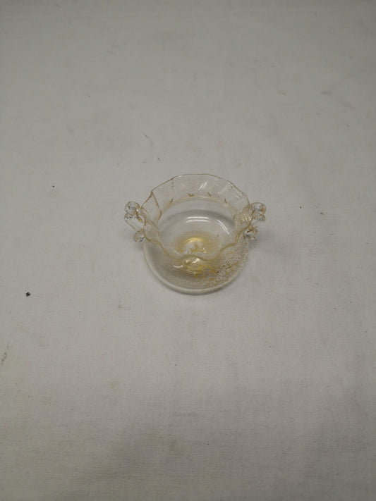 Vesetto Murano Con Foglia Oro Eseguito A Mano H 5 Cm