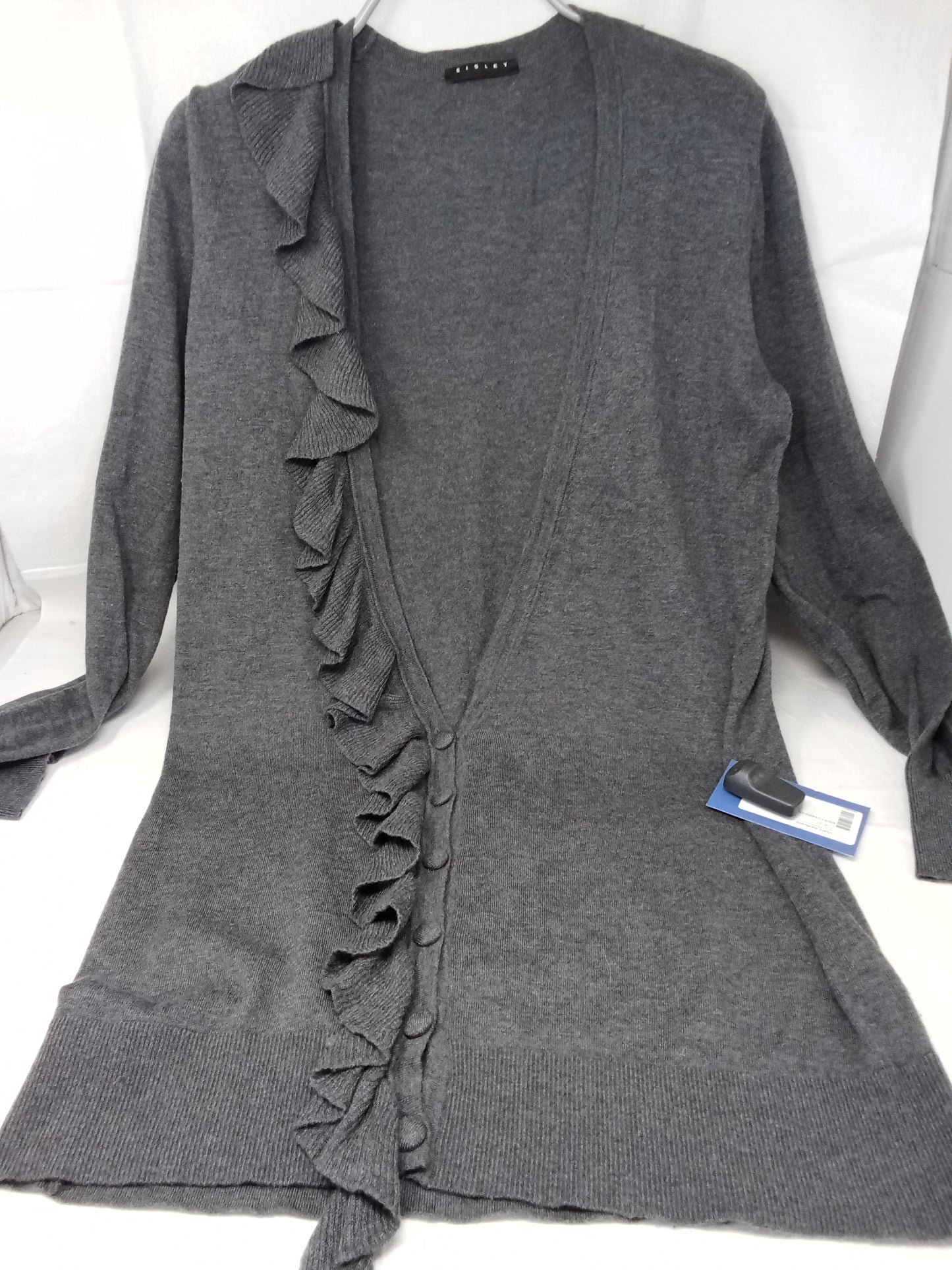 Sisley Cardigan In Lana Grigio S