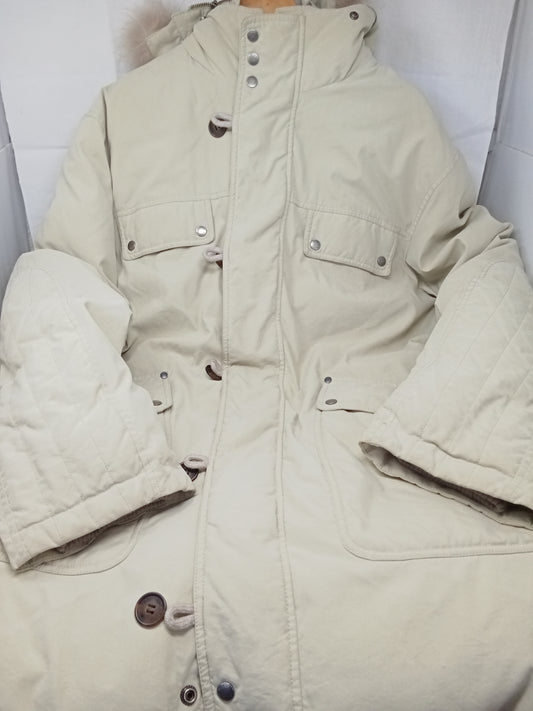 Marina Yachting Giubbotto Beige Con Cap Pelliccia 56