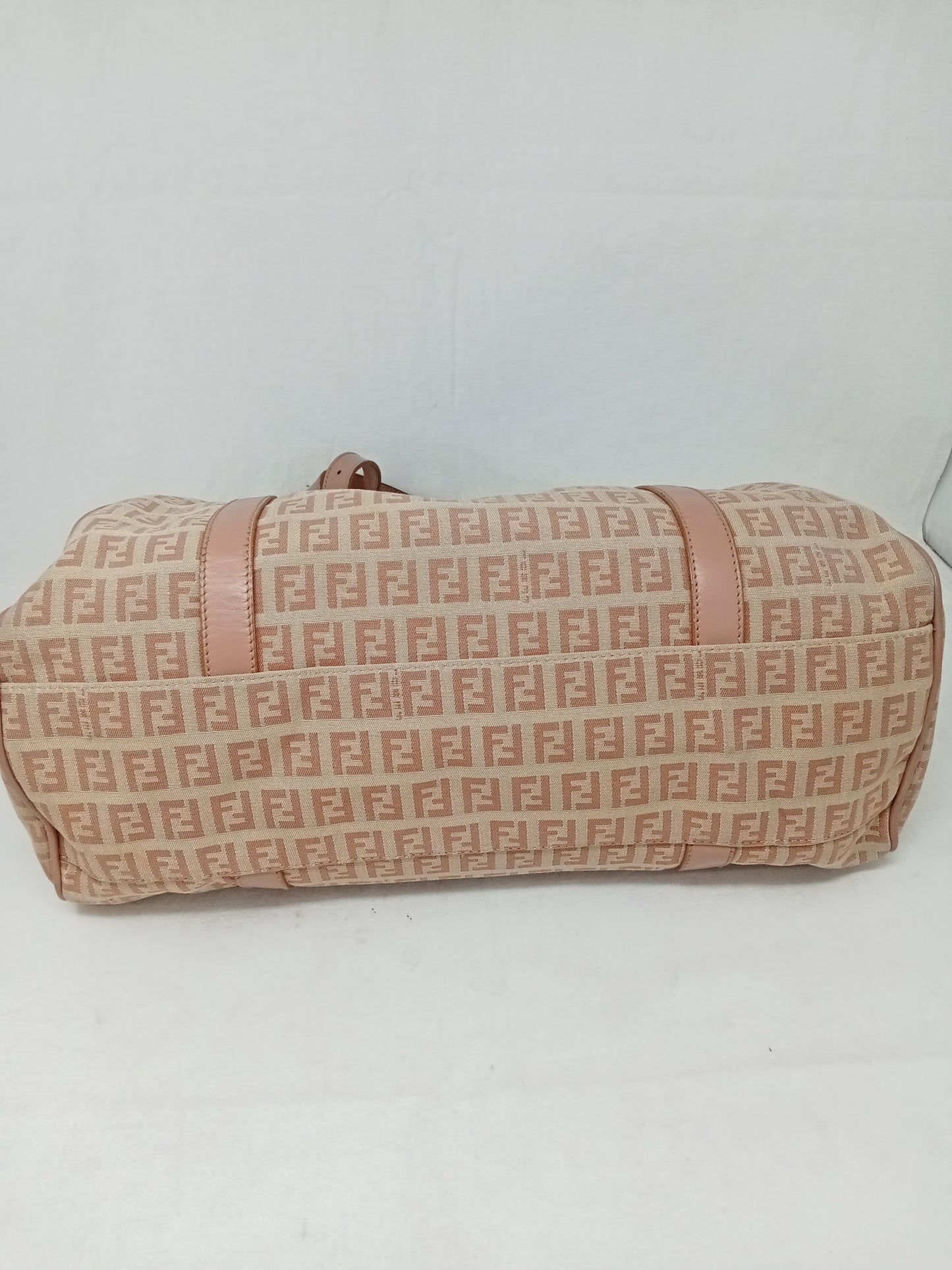 Borsa Fendi Zucca In Tela Rosa 21x40x12cm