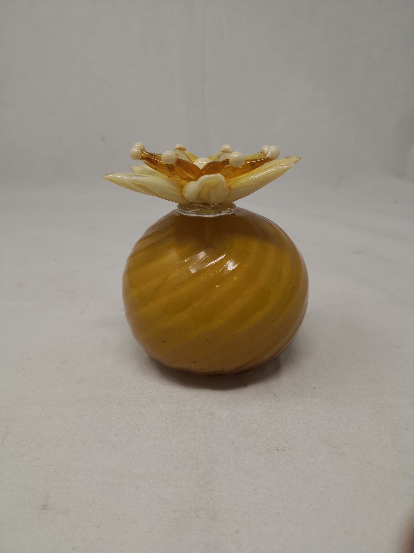 Porta Profumo Murano Glass Con Fiore