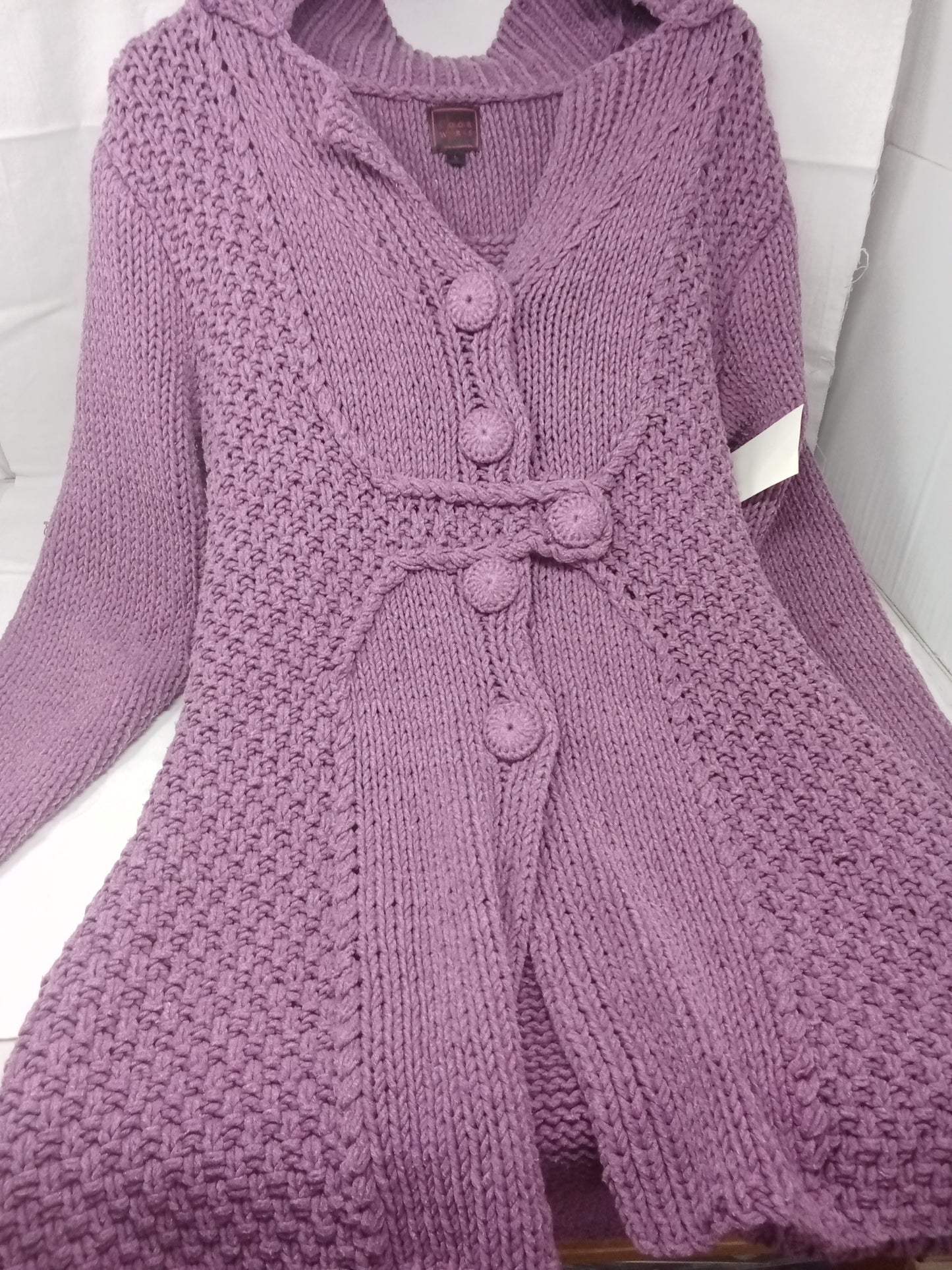 Colour Works Cardigan Intreccia Viola L