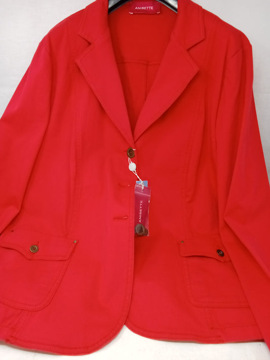 Anisette Giacca Rossa Xl Nuova Xl