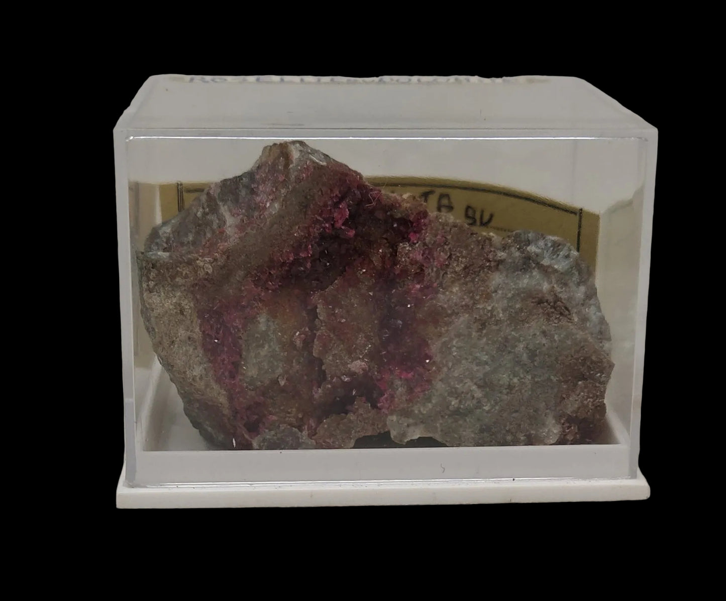 Minerale Rosellite - Marocco Con Teca