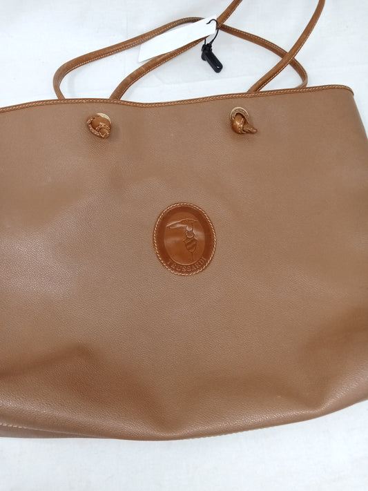 Trussardi Borsa Shopper Vintage In Pelle 47x37x8 Cm