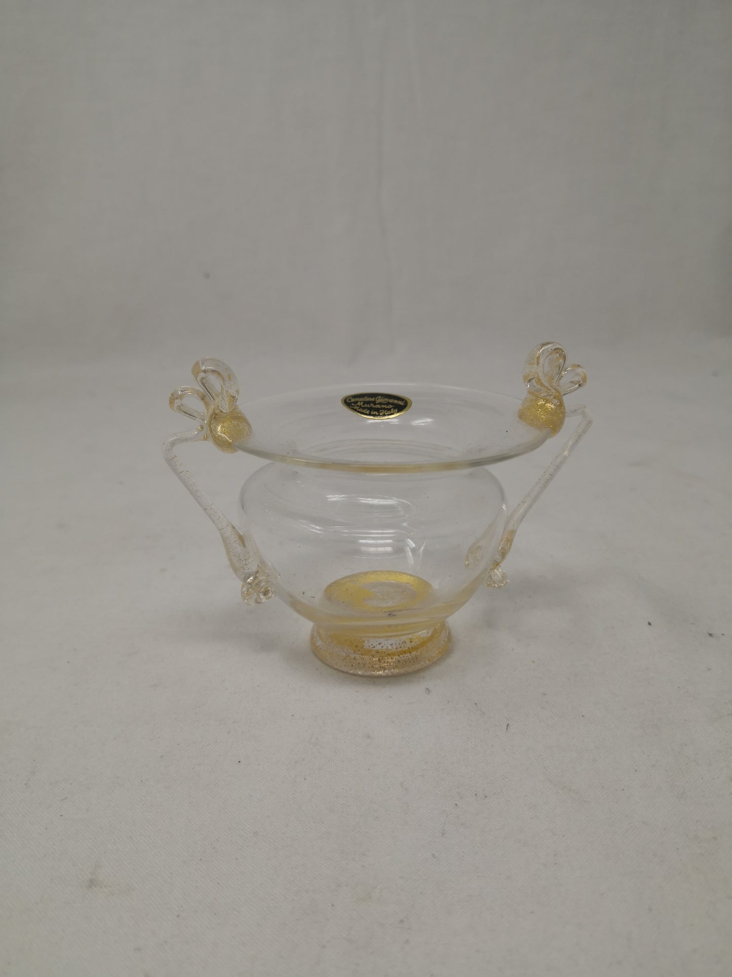 Vesetto Murano Con Foglia Oro Eseguito A Mano Giovanni Cevedese
