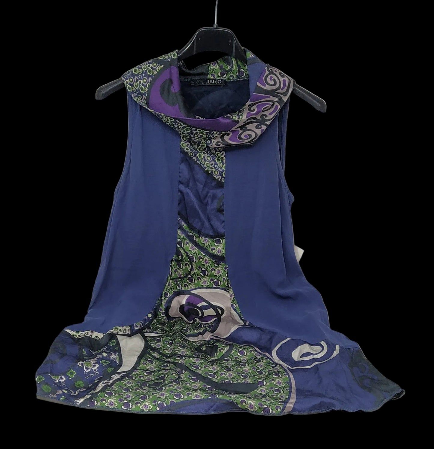 Liu Jo Abito Blu Con Fantasia Colorato 40