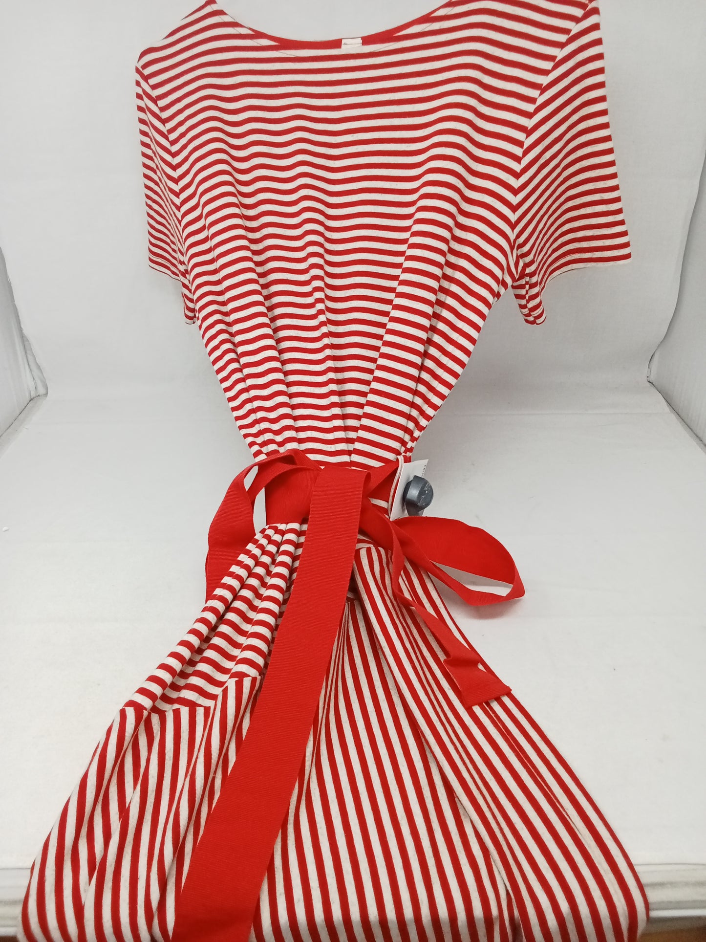 Sorverniar Abito Righe Bco Rosso 42