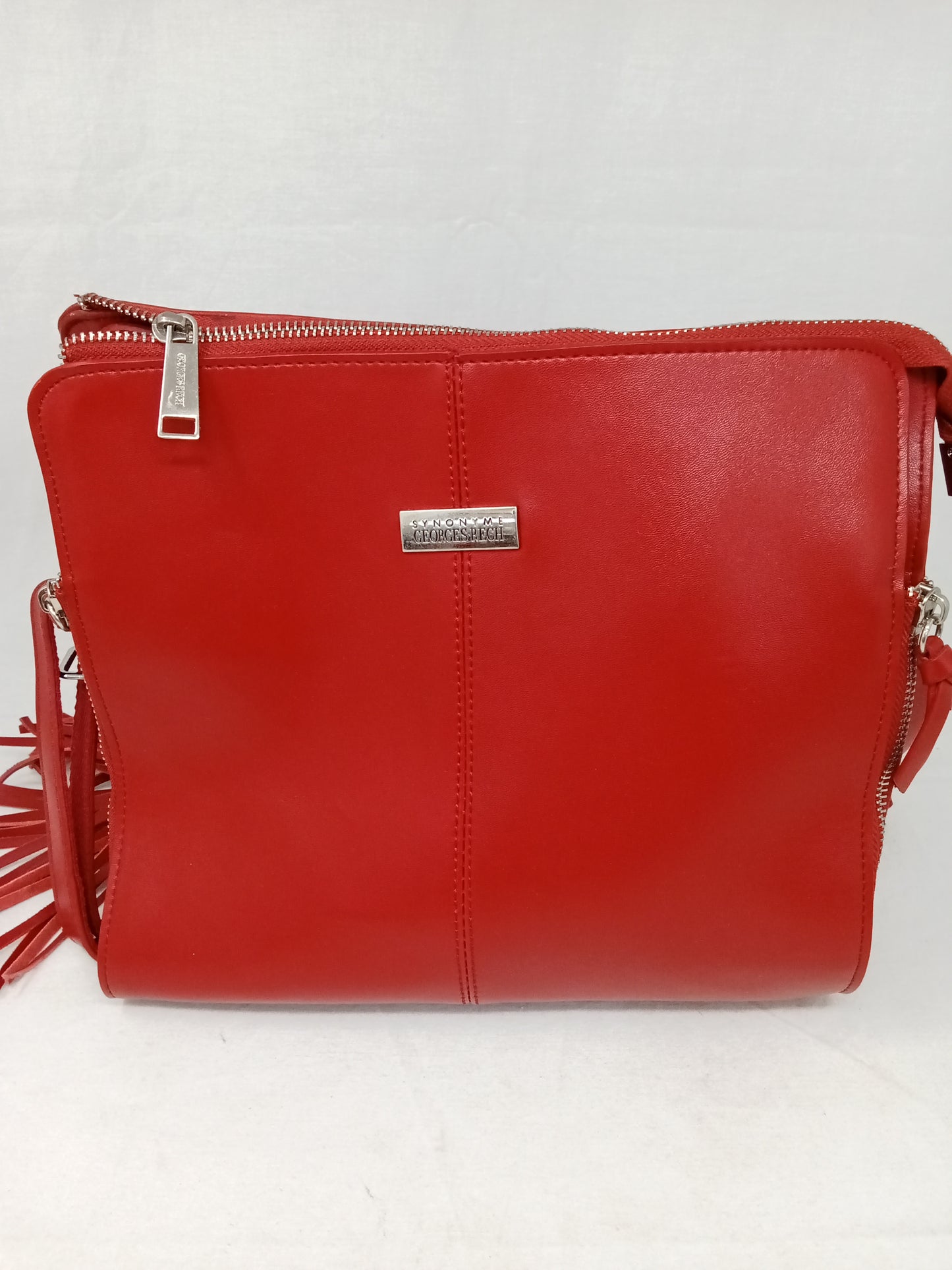 Georges Rech Borsa A Tracolla In Pelle Rossa