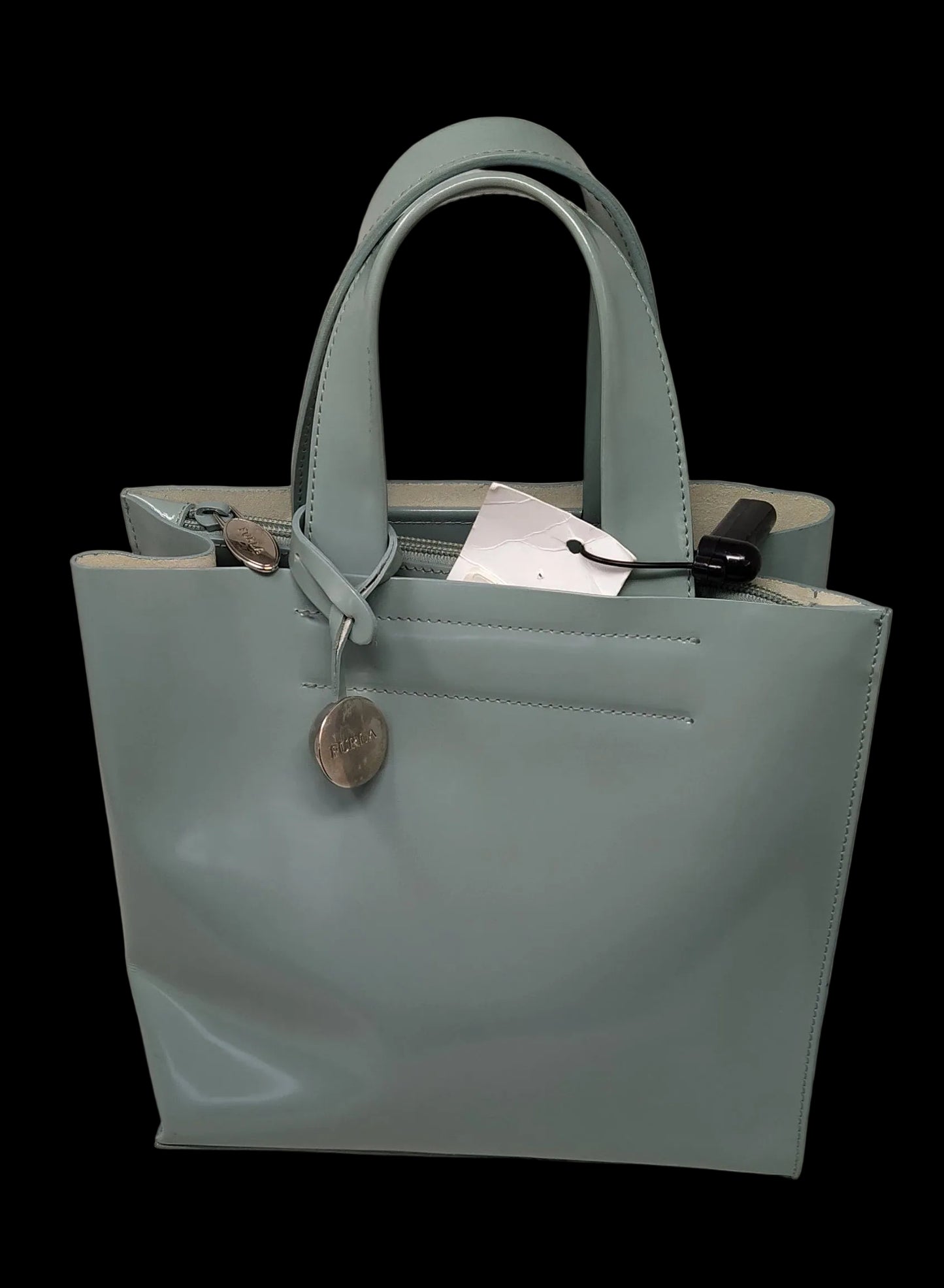 Furla Borsa A Mano Verde In Pelle