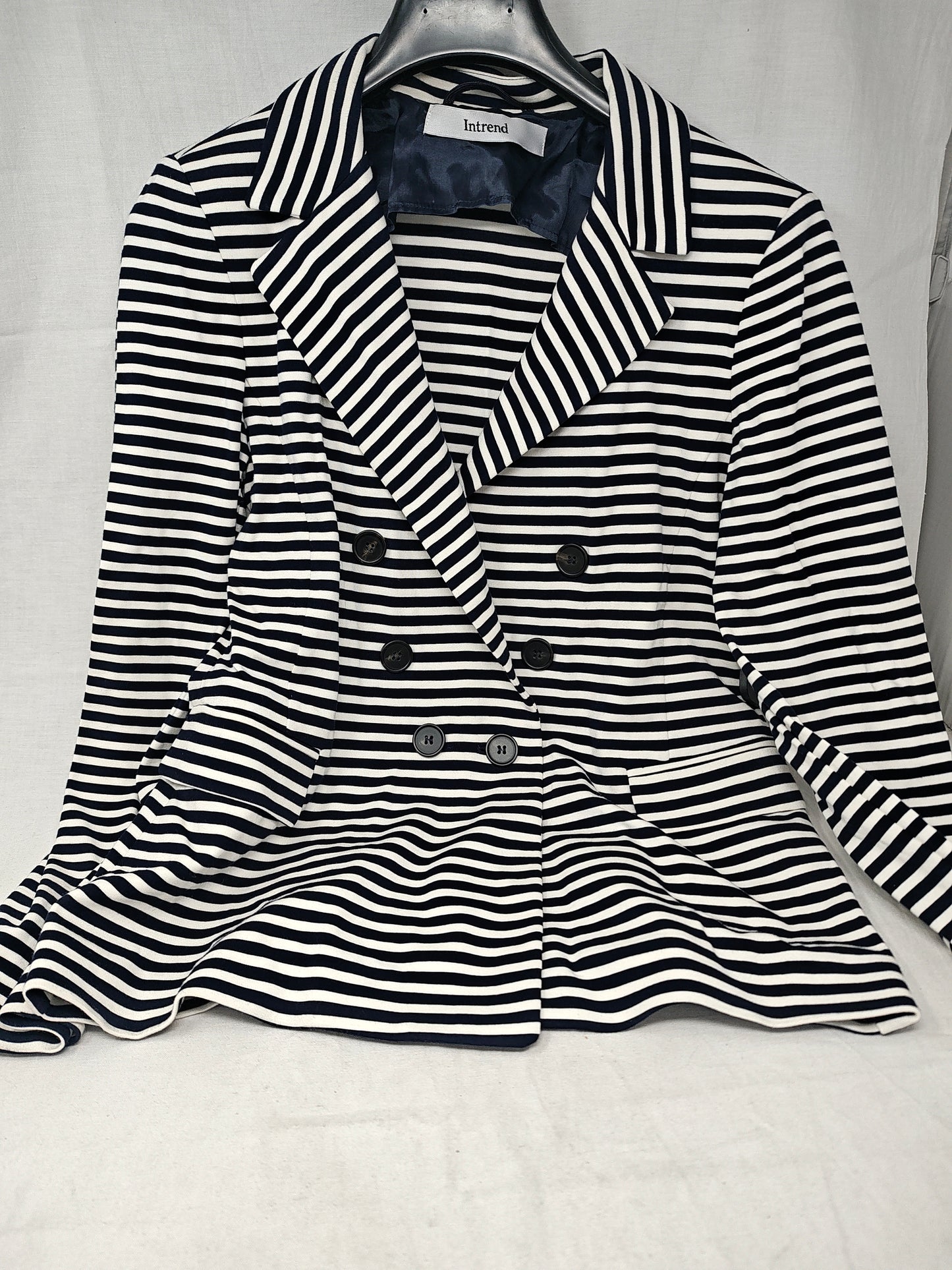 Intrend Giacca Righe Blu Bca M