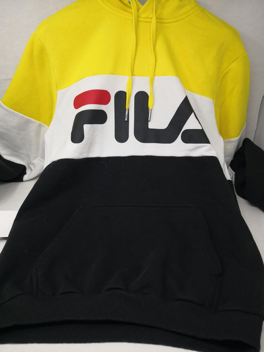 Fila Felpa Con Cap Gialla Bca Nera S