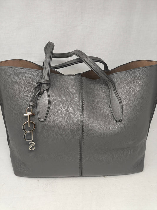 Tosd Borsa Shopper In Pelle Di Vittello Grgia 40x30x13cm