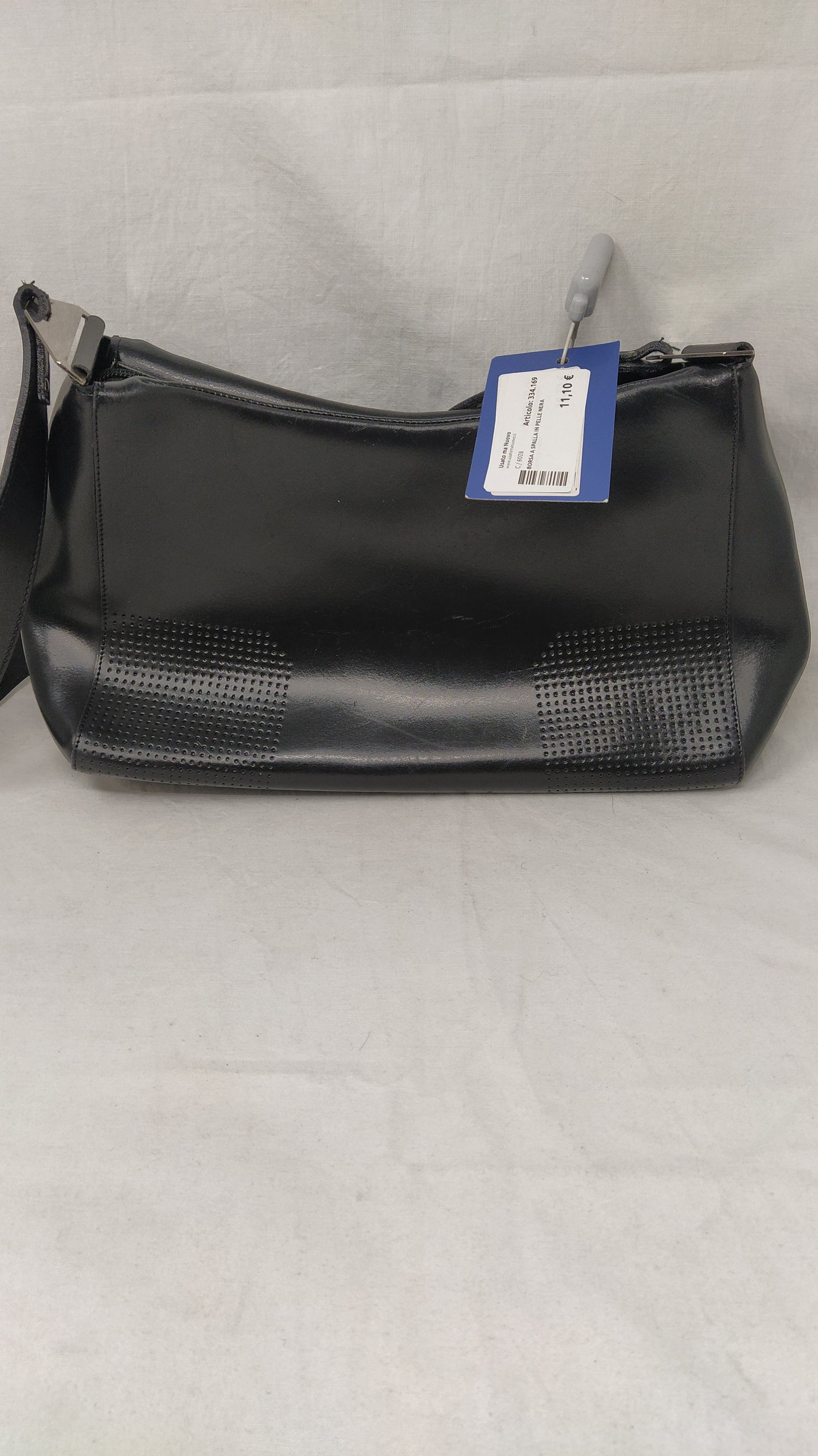 Borsa A Spalla In Pelle Nera