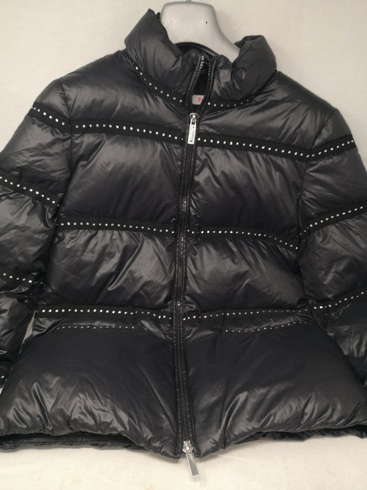 Folies Giubbotto Nero Strass 42