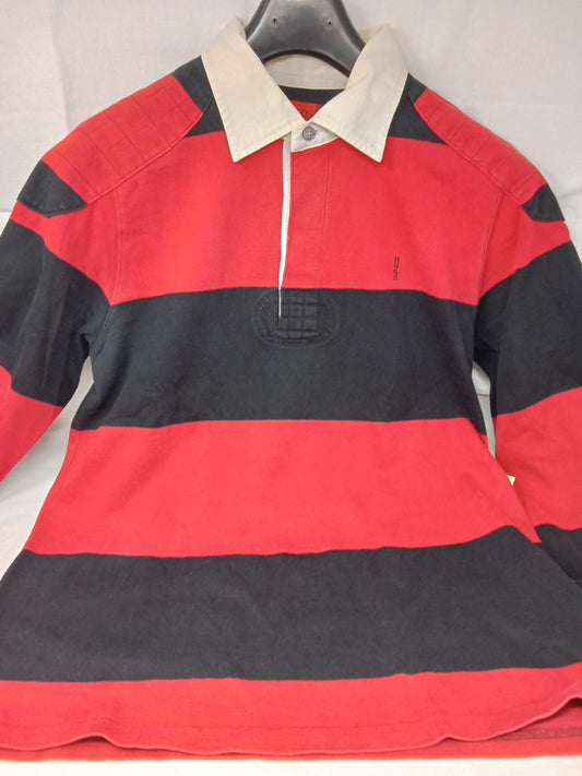 Hugo Polo Righe Rosso Nero Xl