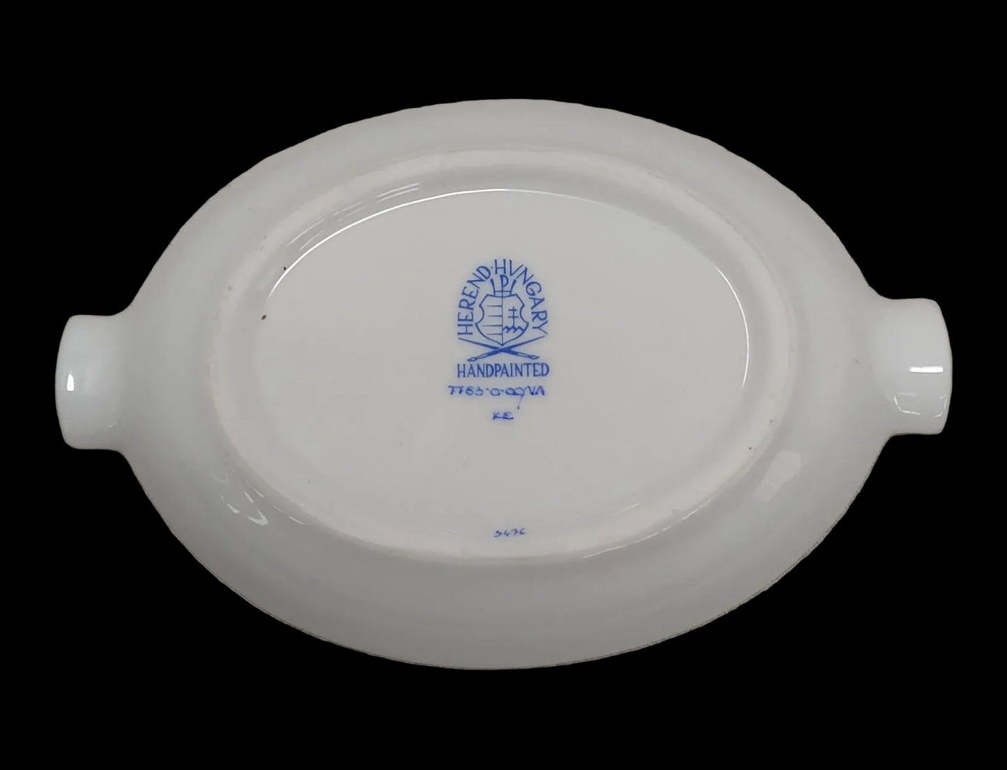 Herend Ungheria Regina Vittoria Fiore Di Peonia Posa Cenere In Porcellana