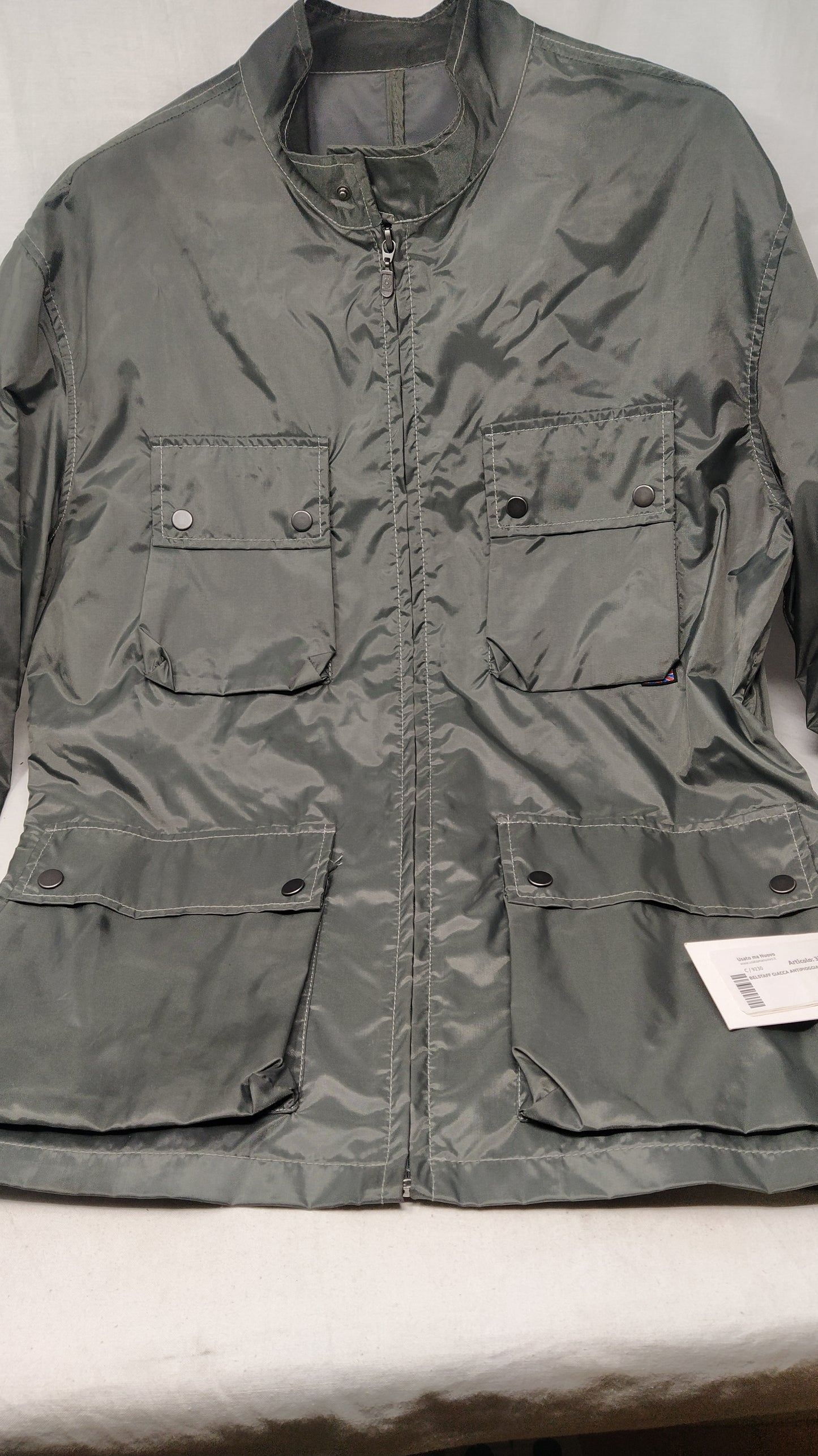 Belstaff Giacca Antipioggia Grigia L
