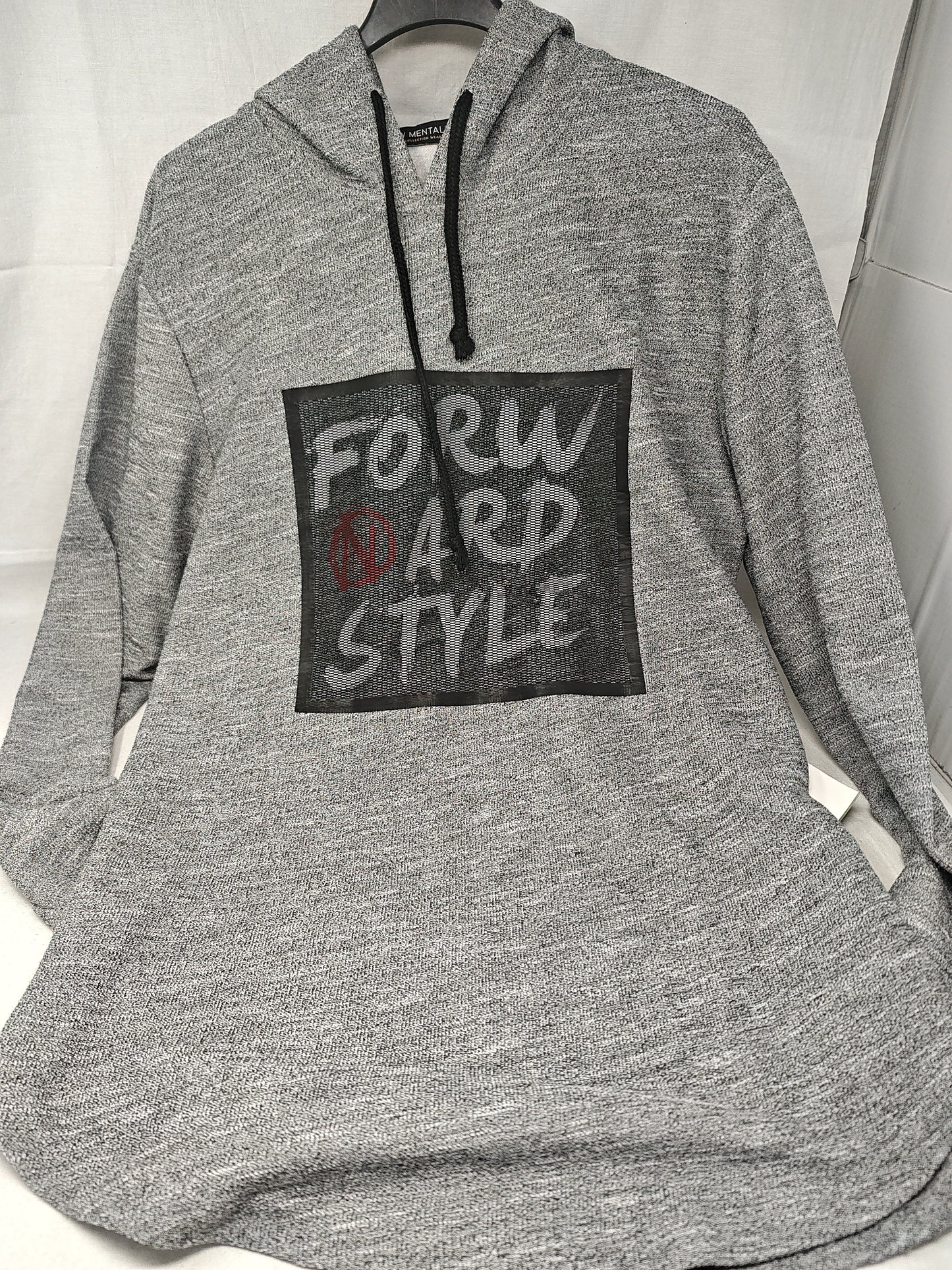 New Mentality Felpa Con Cap Grigia Xxl