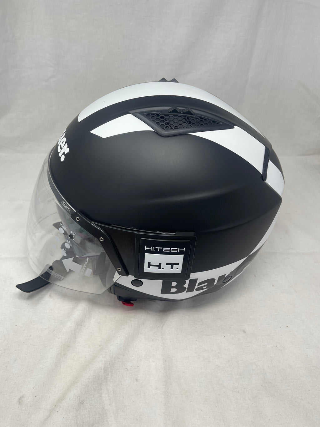 Blauer Casco Integrale Ht-bet Nero Bianco Opaco Mod.12cbkh010103 Misura M Nuovo