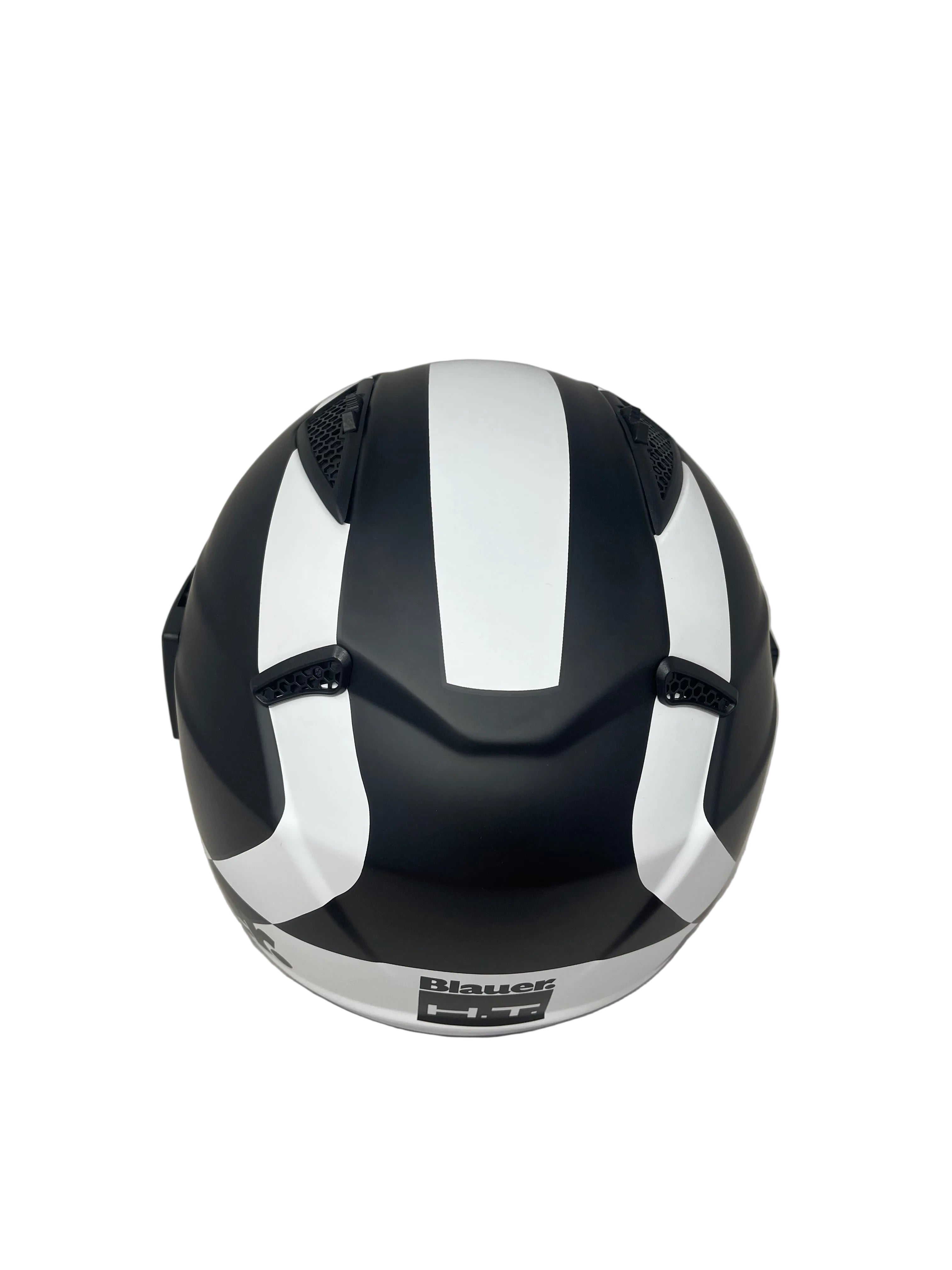 Blauer Casco Integrale Ht-bet Nero Bianco Opaco Mod 12cbkh010103 Misura Xs Nuovo