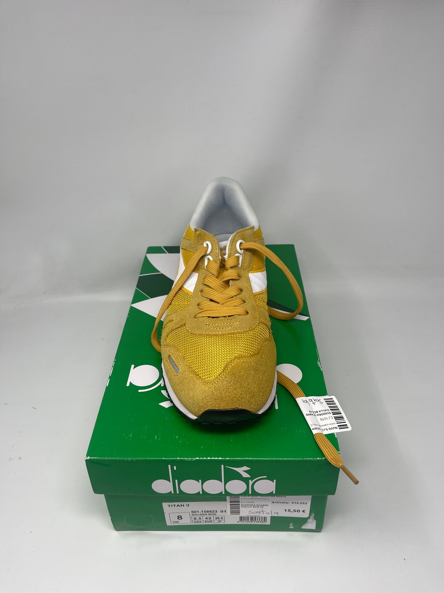 Diadora scarpe gialle bco 42